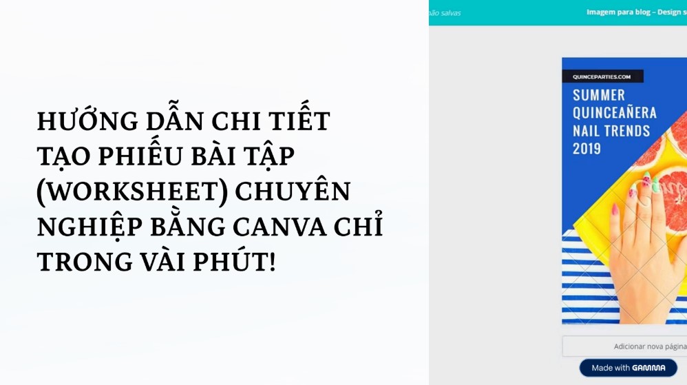 Hướng Dẫn Tạo Phiếu Bài Tập (Worksheet) Chuyên Nghiệp Bằng Canva